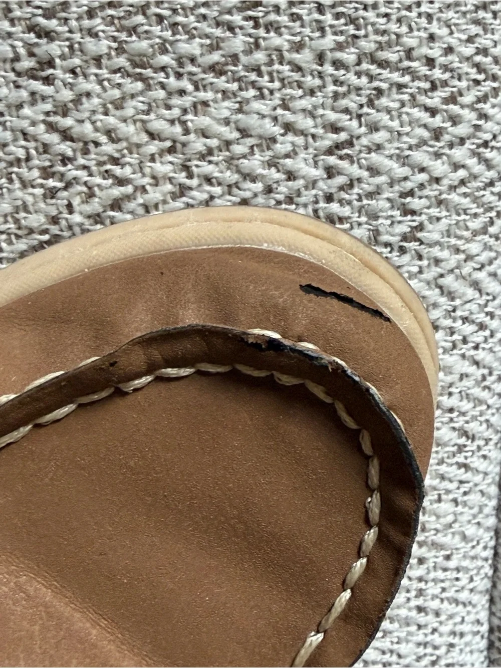 Sperry Brown Tan Kids Moccasins size 10M